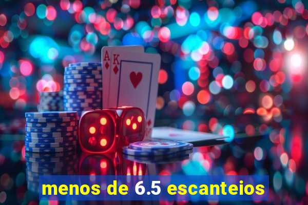 menos de 6.5 escanteios